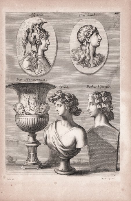 Aspasia / Becchanda / Vas Marmoreum / Apollo / Bachus …