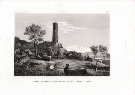 Avanzi del Tempio D'Ercole in Girgenti nella Sicilia