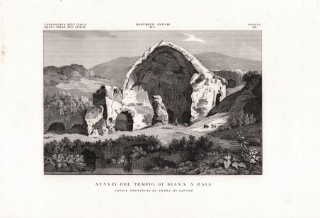 Avanzi del Tempio di Diana a Baia nella provincia di …