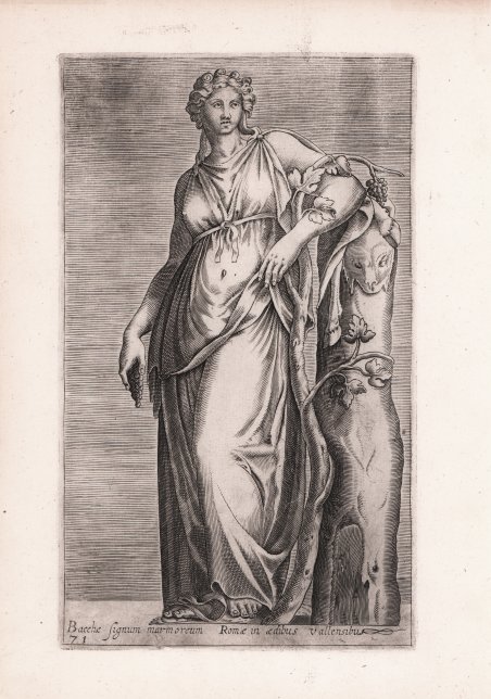 Bacchae Signum marmoreum Romae in aedibus vallensibus