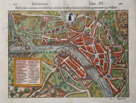 Basiliensis civitatis contrafactura, adumbrata ad genuinum eius situm, quem anno …