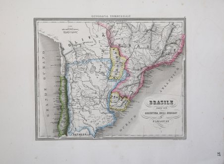 Brasile Parte Sud Argentina, Chili, Uruguay e Paraguay