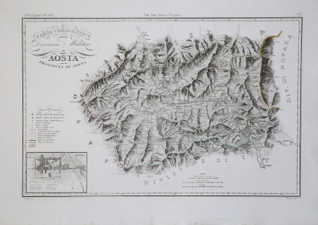 Carta Corografica della Divisione Militare di Aosta