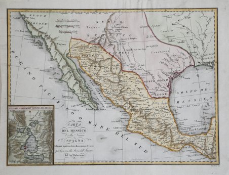 Carta del Messico e della Nuova Spagna