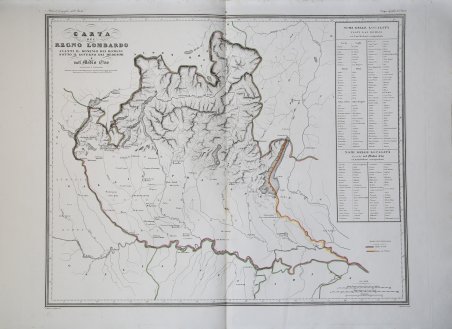 Carta del Regno Lombardo avanti il Dominio dei Romani sotto …