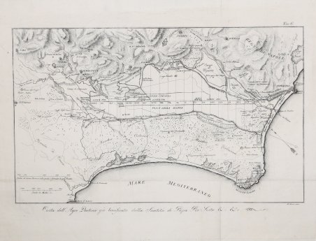 Carta dell'Agro Pontino già bonificato dalla Santità di Papa Pio …