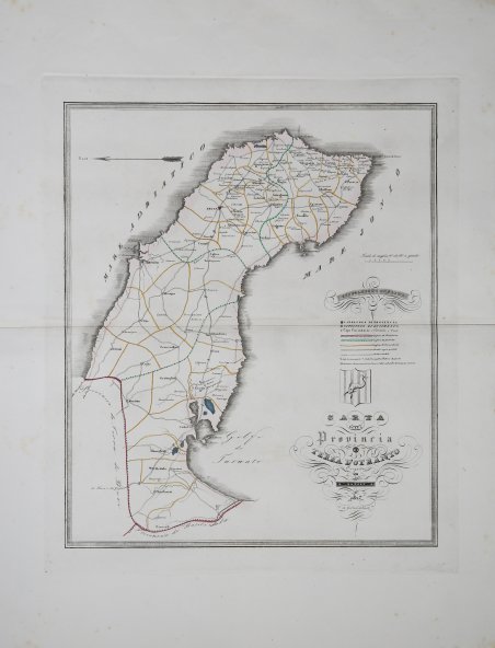 Carta della Provincia di Terra d'Otranto