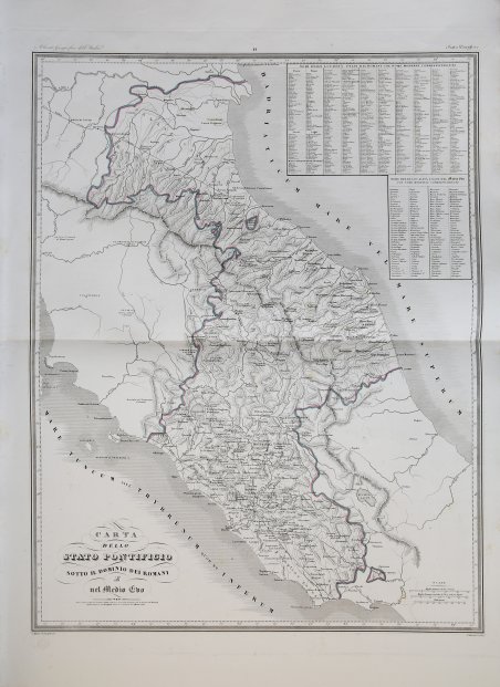 Carta dello Stato Pontificio sotto il dominio dei Romani e …