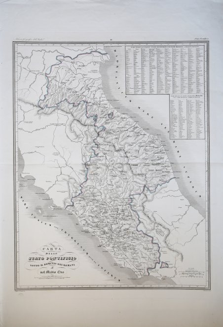 Carta dello Stato Pontificio Sotto il Dominio dei Romani e …