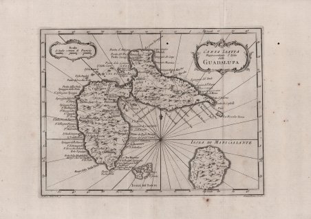 Carta Esatta Rappresentante l'Isola della Guadalupa