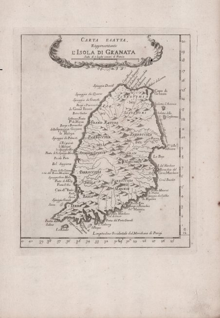 Carta Esatta Rappresentante l'Isola di Granata