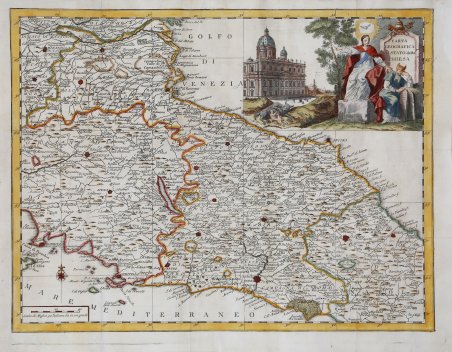 Carta geografica del Stato della Chiesa