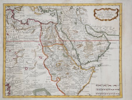 Carta Geografica dell'Etiopia o Abissinia | Immagine principale