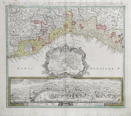 Carta geografica la quale rappresenta lo Stato della Repubblica di …