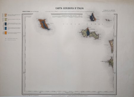 Carta Geologica d' Italia - Isole Egadi