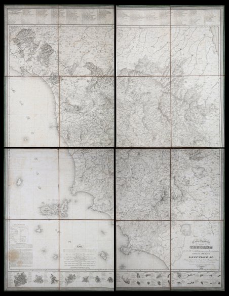 Carta geometrica della Toscana ricavata dal vero [.] dedicata a …
