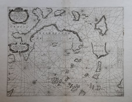 Carta Maritima che contiene la Costa Settentrionale di Negroponte…/ Carta …