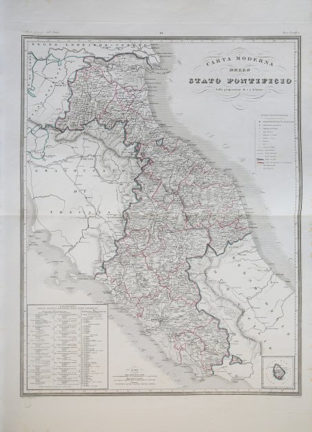 Carta Moderna dello Stato Pontificio