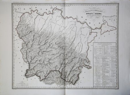 Carta Orografica e Idrografica dei Ducati di Parma, Piacenza e …