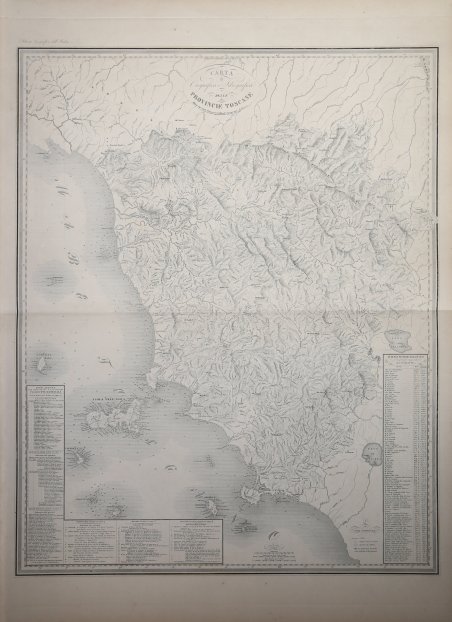Carta Orografica e Idrografica delle Provincie Toscane