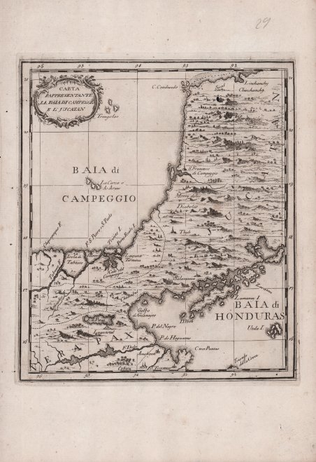 Carta rappresentante la Baia di Campeggio e l'Jucatan | Immagine Gallery 2