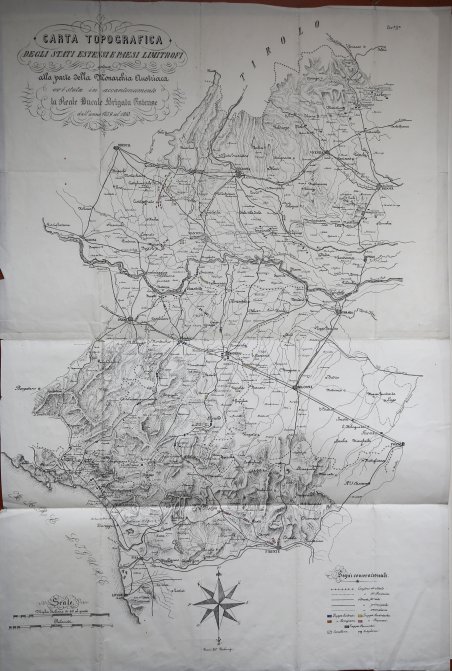 Carta Topografica degli Stati Estensi e Paesi Limitrofi estesa alla …