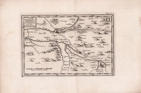 Carta Topografica del Fiume Clitunno e sue Adiacenze