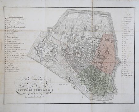 Carta Topografica della Città di Ferrara