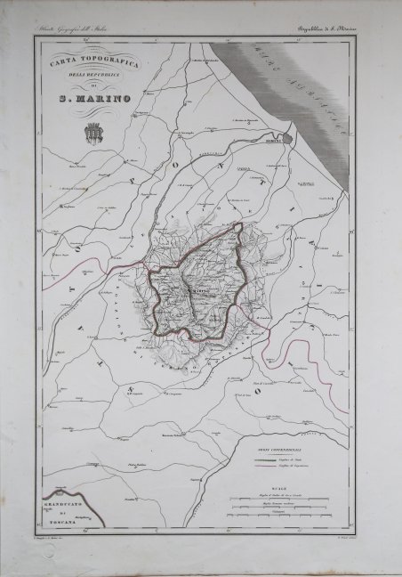 Carta Topografica delle Repubblica di S. Marino