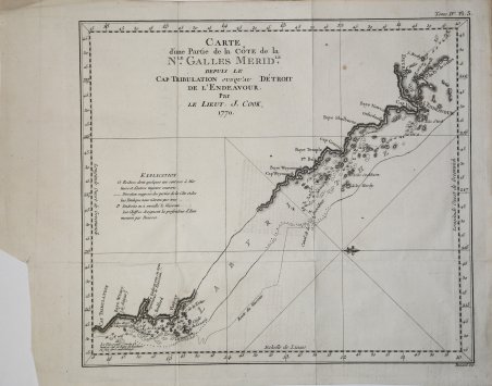 Carte d'une Partie de la Cote de la N.le Galles …