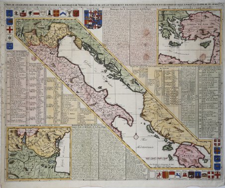 Carte de geographie des differents etats de la Republique de …