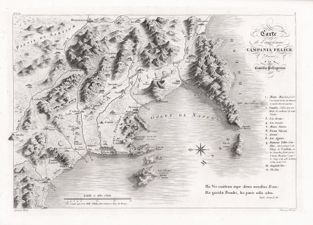 Carte de l'ancienne Campania Felice