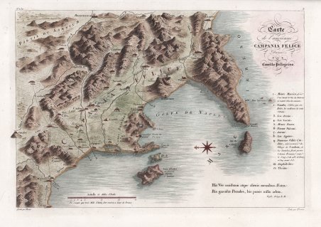 Carte de l'ancienne Campania Felice