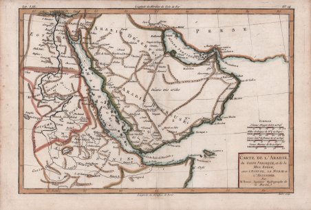 Carte de l'Arabie, du Golfe Persique et de la Mer …