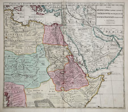 Carte de l'Egypte de la Nubie de l'Abissinie…