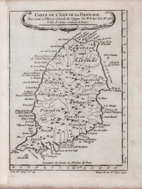 Carte de l'Isle de la Grenade