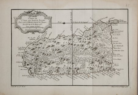 Carte de L'Isle de Sainte Lucie | Immagine Gallery 2