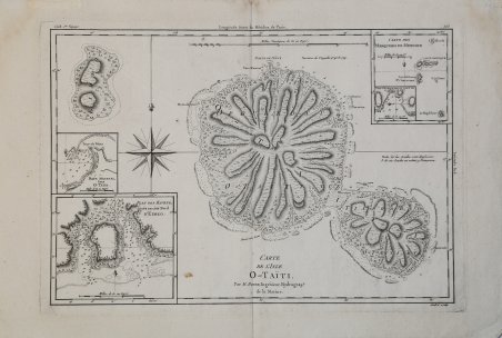 Carte de L'Isle O-Taiti