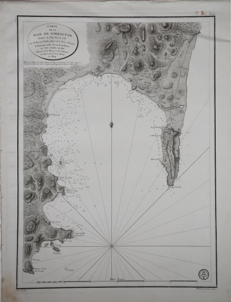 Carte de la Baie de Gibraltar
