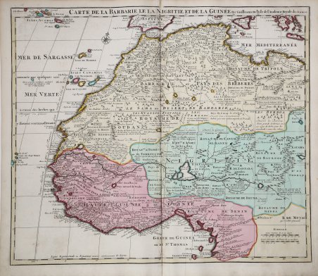 Carte de la Barbarie le la Nigritie et de la …