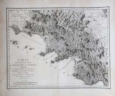 Carte de la Premiere Partie du Royaume de Naples.