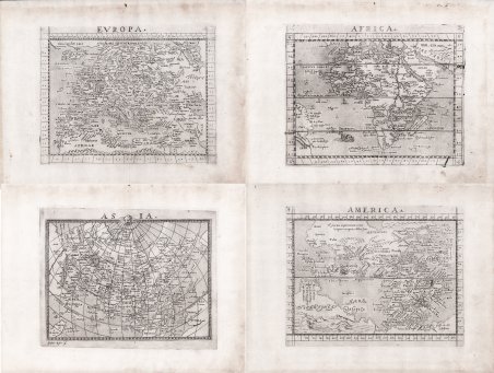 Carte dei quattro continenti