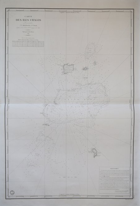 Carte des Iles Chagos Levée en 1837, par M. M. …