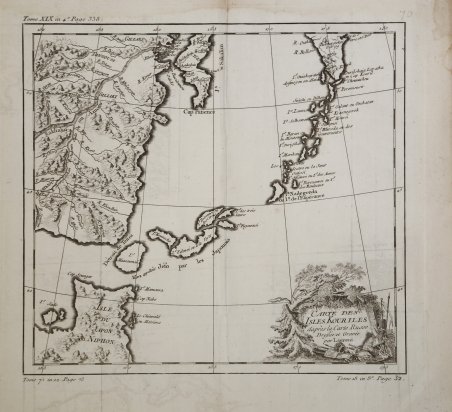 Carte des Isle Kouriles dapres la Carte Russe