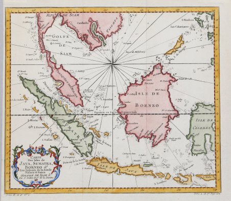 Carte des Isles de Java, Sumatra, Borneo & Les Detroits …