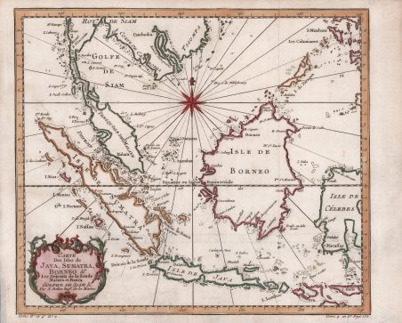 Carte Des Isles de Java, Sumatra, Borneo Les DÃ¨troits de … | Immagine principale