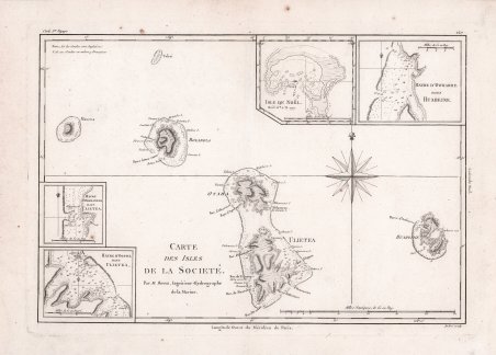 Carte des Isles de la Societè