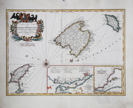 Carte des isles de Maiorque, Minorque et Yvice