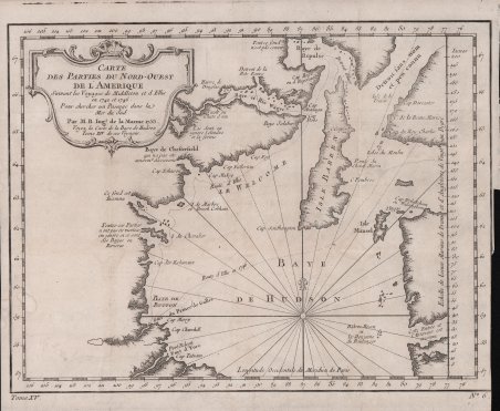 Carte des Parties du Nord-Ouest de l'Amerique