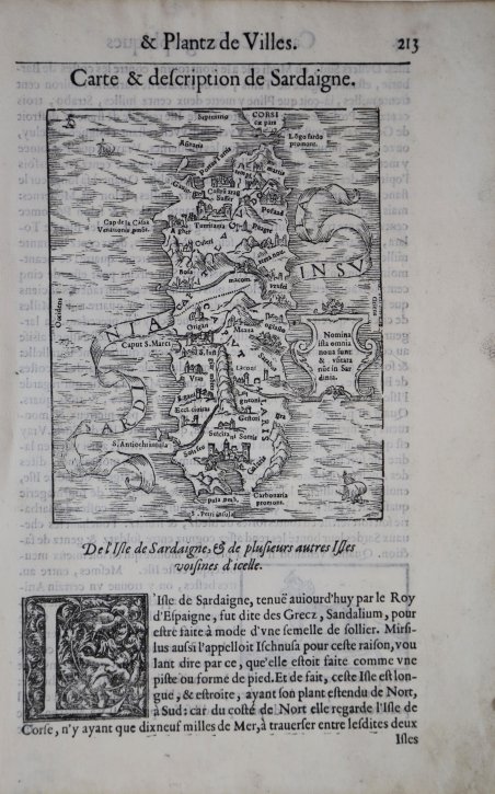 Carte & description de Sardaigne